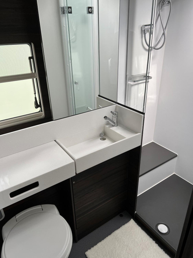 Bathroom 3, Dreamer Luxus-Caravan am Achterwasser, Lutow, Vorpommern-Greifswald