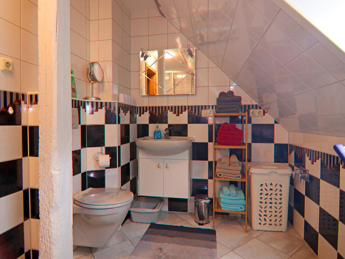 Bathroom, Romantische Ferienwohnung in Boldenshagen, Rostock