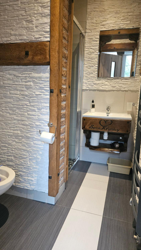 Bathroom, Pokoj SERCE KRYNICY, Nowy Dwór Gdański
