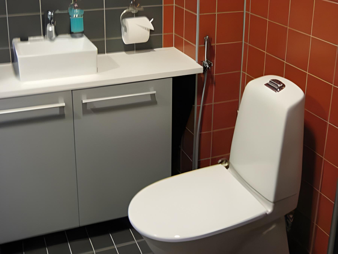 Bathroom 2, Aparthotel Simpsionkullas, Southern Ostrobothnia