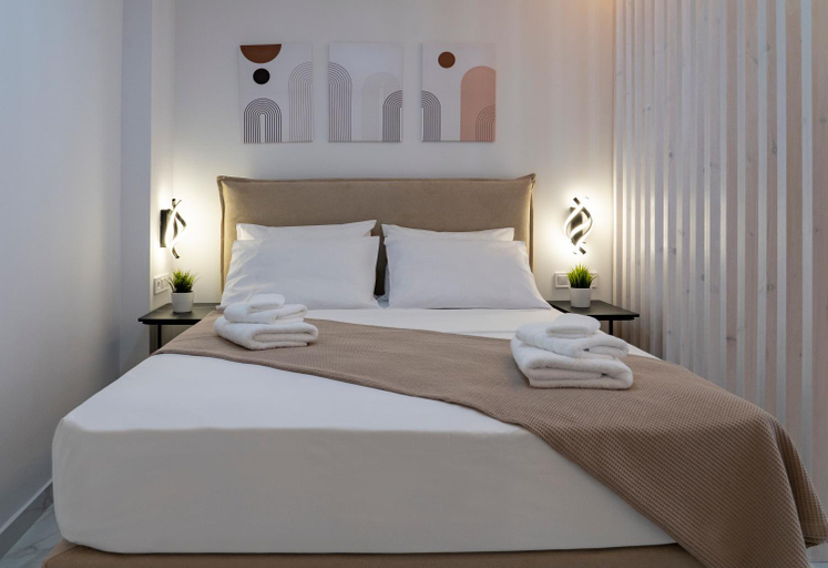 Bedroom 4, The White House minimal apartments, Peloponnese
