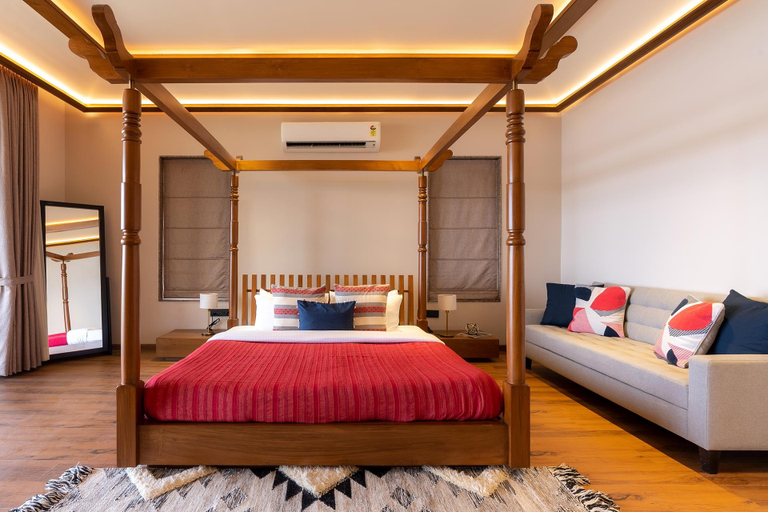 Bedroom 3, StayVista at Pearl Lakeview Mansion, Nashik