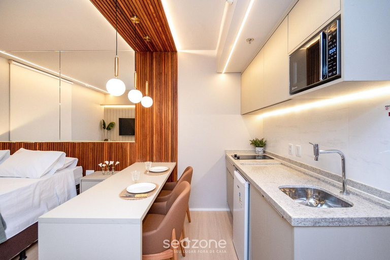 Bathroom 3, Studios aconchegantes no Setor Marista BLS, Goiania