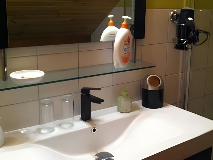 Bathroom 3, Le Rocher des Ducs, Chambres d'hotes, parking prive, abris motos, Hautes-Alpes
