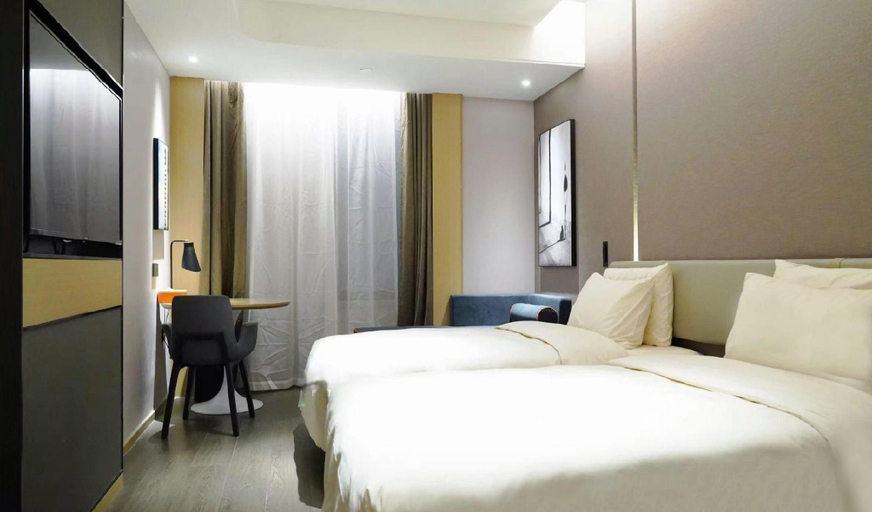 Bedroom 2, Atour Hotel Nanjing University Metro Station Xianlin University Town, Nanjing