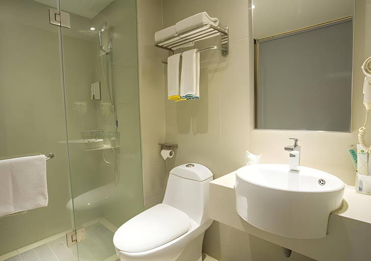 Bathroom 3, City Comfort Inn Xiangyang Laohekou 4th Middle School Bus Station, Xiangfan