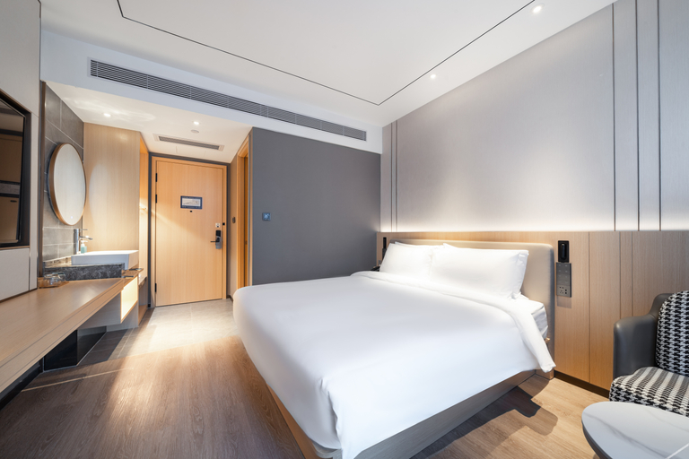 Bedroom 2, Hotel Yating (Estação de Metrô Nanshan, Cidade Costeira de Shenzhen), Shenzhen