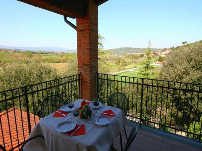 Balcony/terrace 3, Air-conditioned flat with pool and wellness area, Perugia