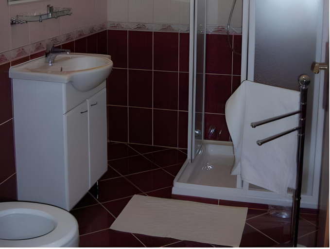 Bathroom 2, Harmonia Panzio, Sárospatak