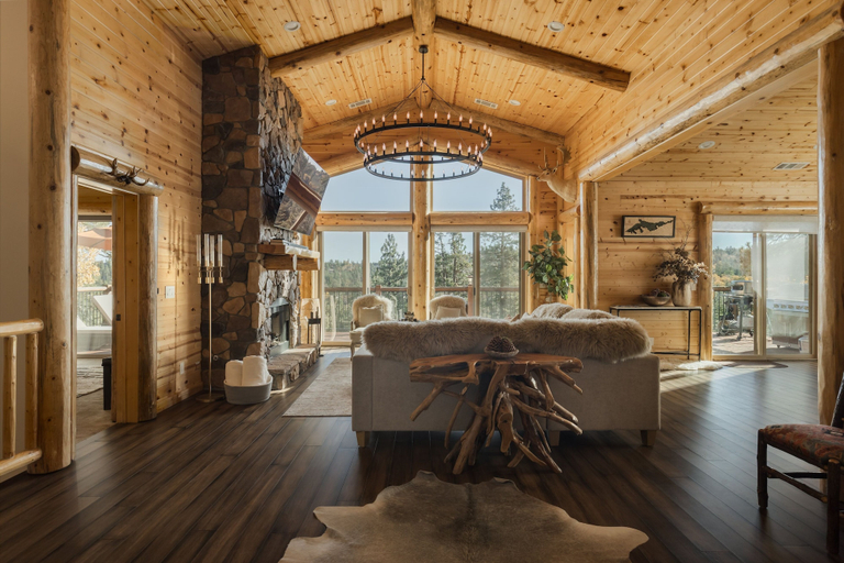 Living area 3, 59 - Eagles Peak Lodge 4 Bedroom Home, San Bernardino