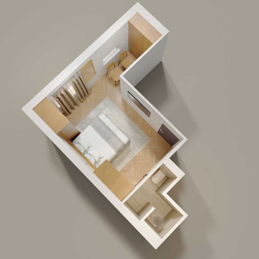 Floor plan 2, Charming Studio - 2P- Jardin de Luxembourg, Paris