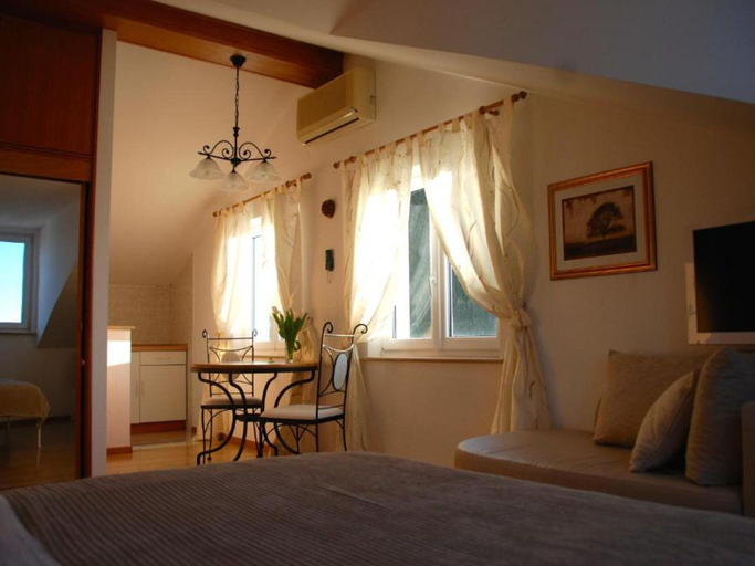 Bedroom 2, Villa Mediterranea - Studio with Sea View, Župa Dubrovačka