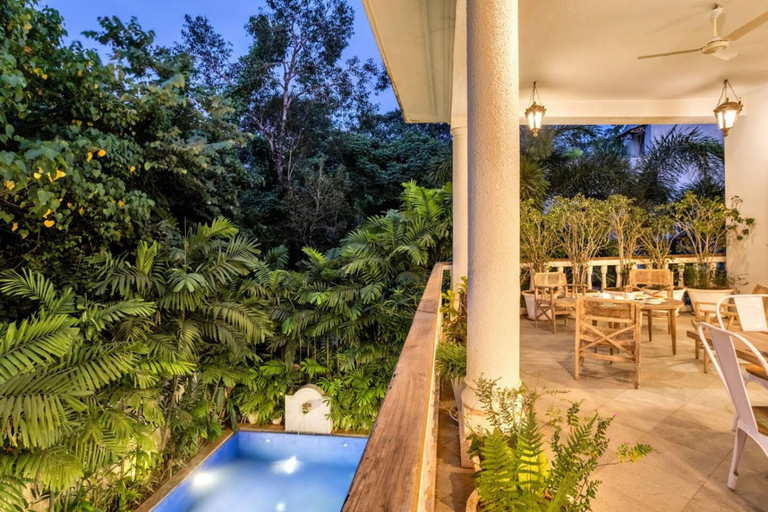 Room 3, 4bhk Villa in Siolim Pool Lush Forest View, North Goa