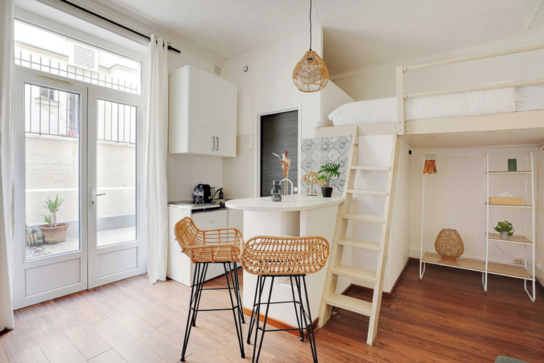 Room 5, Charming Studio 1br/2p - Batignolles, Paris