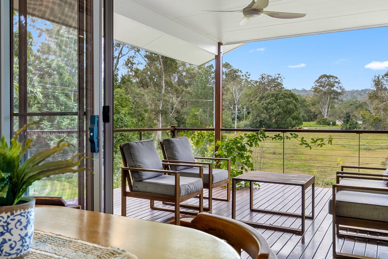 Balcony 3, Quiet Ninderry Cottage With Peaceful Rural Outlook, Maroochy