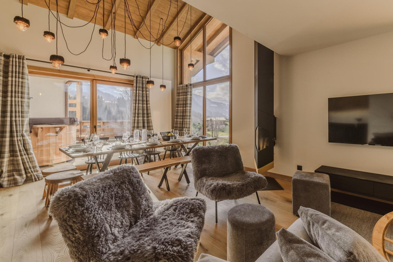 Living room 2, Apartment in Megeve Near Fornelet Cable Car, Haute-Savoie