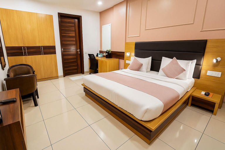 Bedroom 3, Hotel JMK - Managed by JMD Group, Delhi
