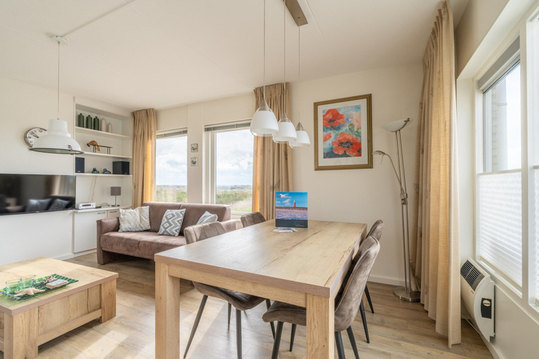 Living room 2, 4-person Apartment With Island View, Texel
