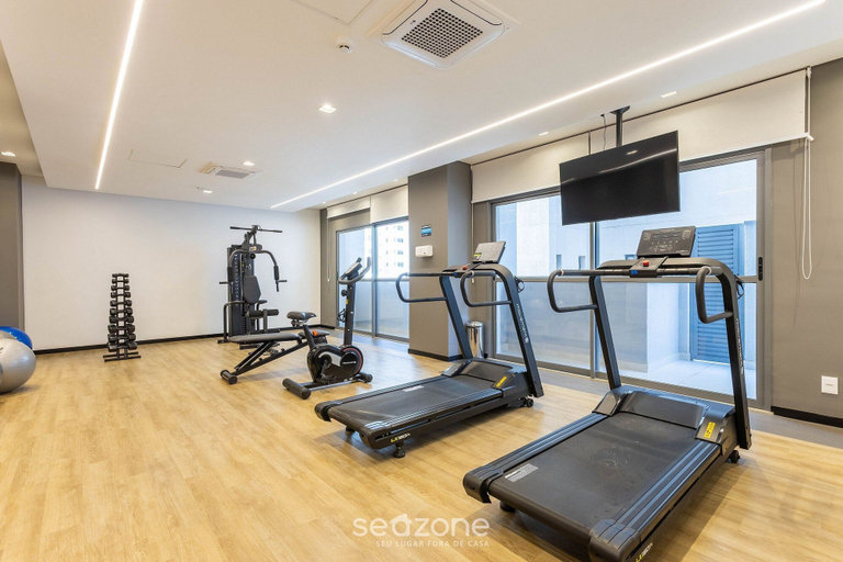 Fitness facility, Studios in Building With Gym in Brooklin - SP Emnrs, São Paulo