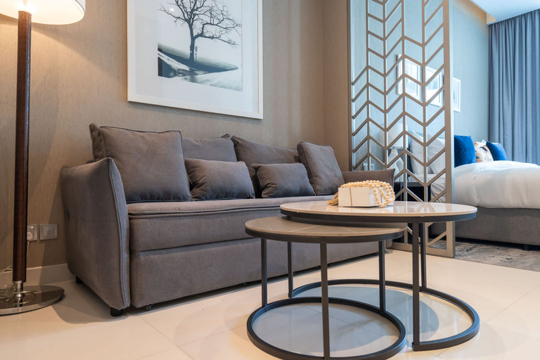 Room 5, Cozy Studio Perfect for 4 at Damac Maison Prive, Dubai