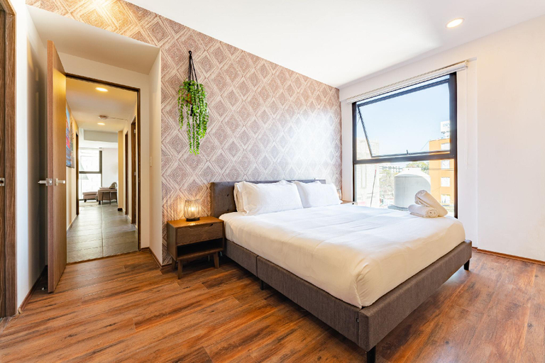 Bedroom 2, Doctores Apartments by VH, Mexico City