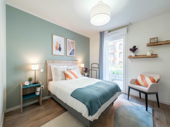 Bedroom 2, Zenao Appart'hôtels Villeneuve d'Ascq, Nord