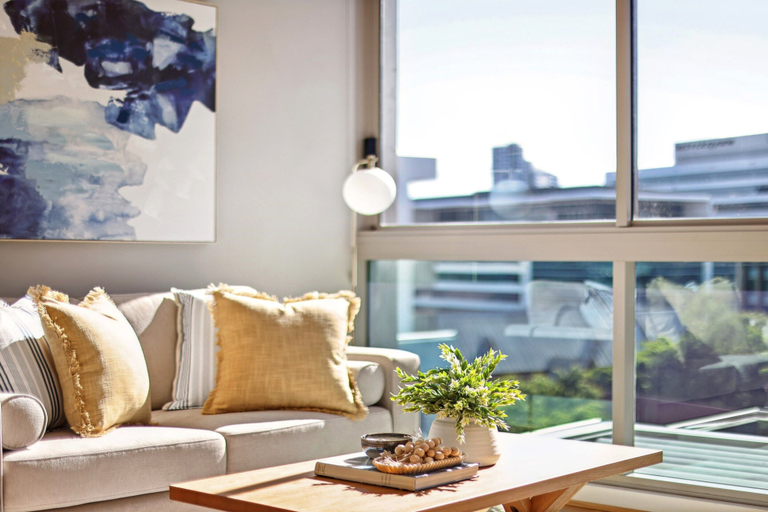 Living room 5, Elegant Inner-city 1-bed With Rooftop Dining, Fortitude Valley