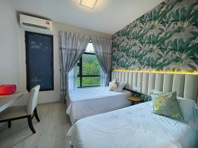 Bedroom 3, Charis Seaview Suites at Jesselton Quay Kota Kinabalu, Kota Kinabalu