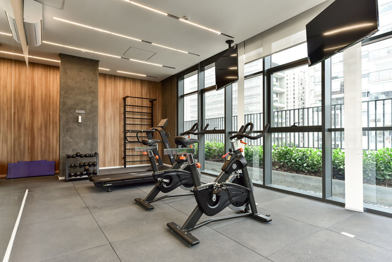 Room 3, Studio Moderno c Academia a 800m do Metr Brooklin, São Paulo