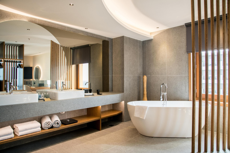Bathroom 5, Akasha Beach Hotel & Spa, Crete