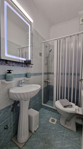 Bathroom 5, Hotel Dionysis Studios, South Aegean