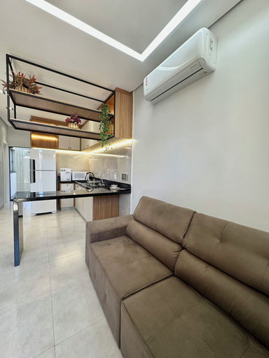 Living area 5, Apartamento Pequi Luxo com Garagem, Palmas