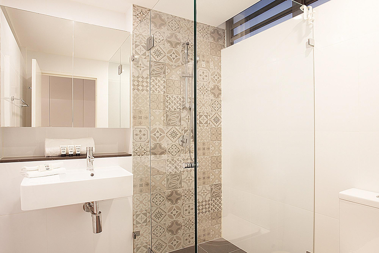Bathroom, Stylish Studio with Balcony near Darling Square, Sydney