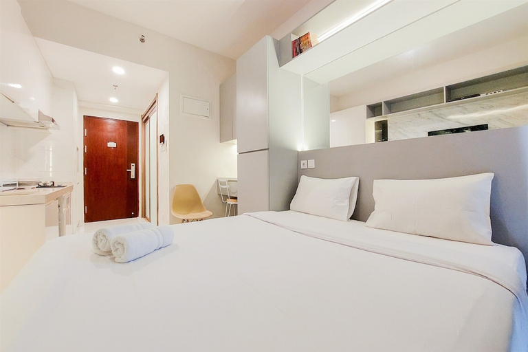 Bedroom 2, Studio Full Furnished With Comfort Design At Sky House Bsd Apartment, Tangerang