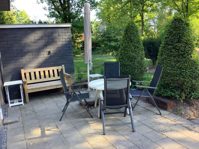 Balcony, Bungalow in Drenthe Near Forest & Lake, Coevorden