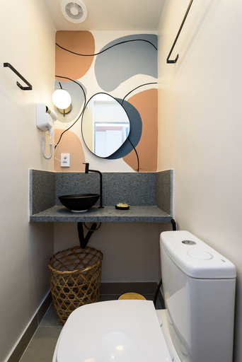Bathroom 2, Mini Studio 50m From the Beach AS 127/202b, Rio de Janeiro