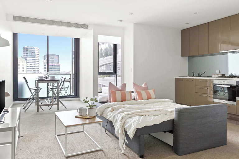 Interior 2, Chic City Views Modern Comfort Near Southern Cross, Melbourne