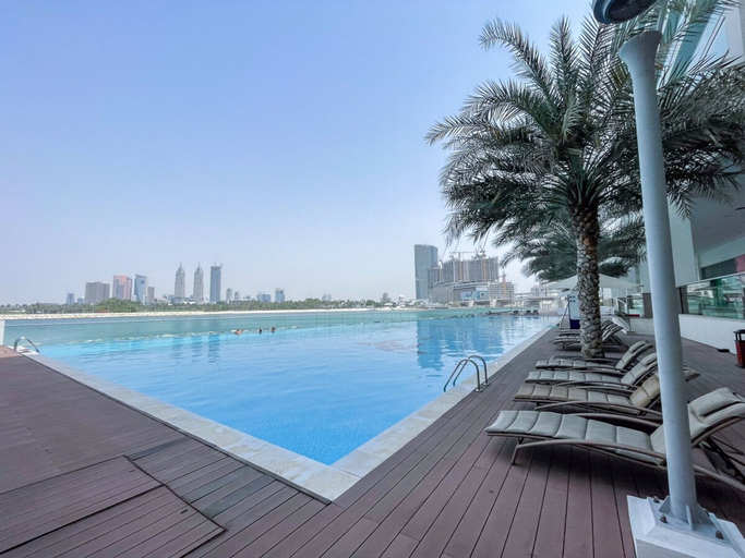 Room 2, Peaceful and Airy 1-bedroom Apartment With the Palm Beach View, Dubai