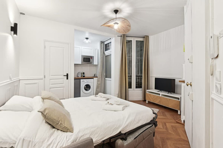 Room 4, Charming Studio - Pereire - Lease Mobility, Paris