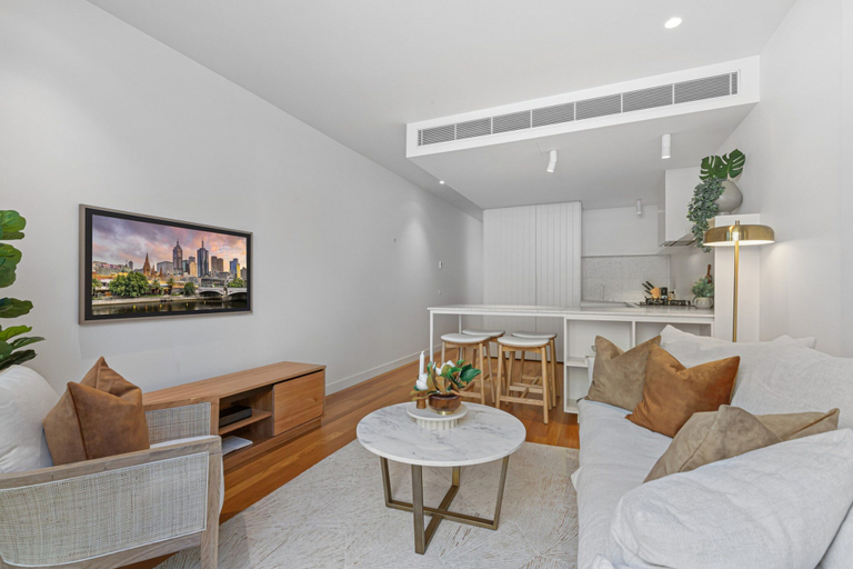 Living room, Stylish 2-bed Victorian Terrace in Carlton, Melbourne
