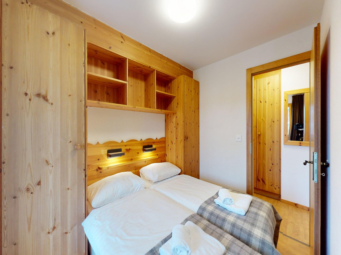 Bedroom 2, Apartment in Nendaz near Cable Car, Conthey