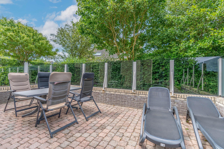 Balcony, Charming Villa With Sauna on the Water, Texel