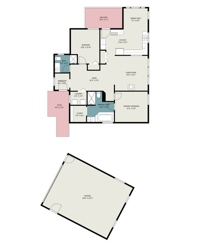 Floor plan, Aspen Grove Getaway Ev#3196 2 Bedroom Condo by RedAwning, Larimer