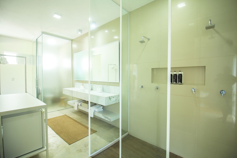 Bathroom 4, Pé na Areia Boutique Hotel, Japaratinga