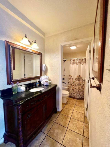 Bathroom 3, Lake view King Studio with full kitchen, deck overlooking Lake Ouachita, king bed and queen sleeper sofa by RedAwning, Montgomery