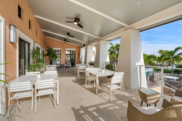 Outdoor dining 5, Solara Resort 5 Bedroom Private Pool Townhome 5 Townhouse, Osceola