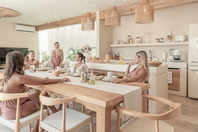 Dining room 3, Moon Sand Tulum Boho Chic Penthouse, Cozumel
