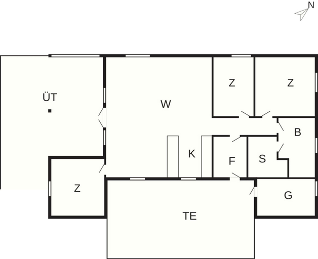 Floor plan 4, 5 Star Holiday Home in Ringkobing, Ringkøbing-Skjern