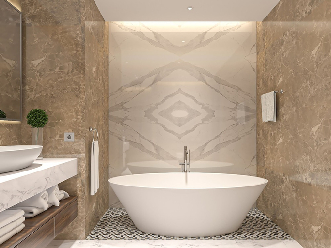 Bathroom, Royal M Al Aqah Beach Resort by Gewan, Al Aqah
