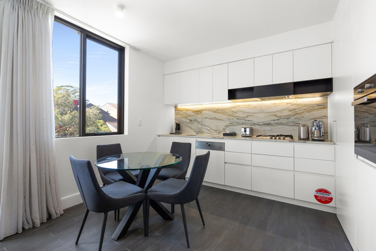 Private kitchen 3, Modern 1-bed With Balcony in Surry Hills, Sydney
